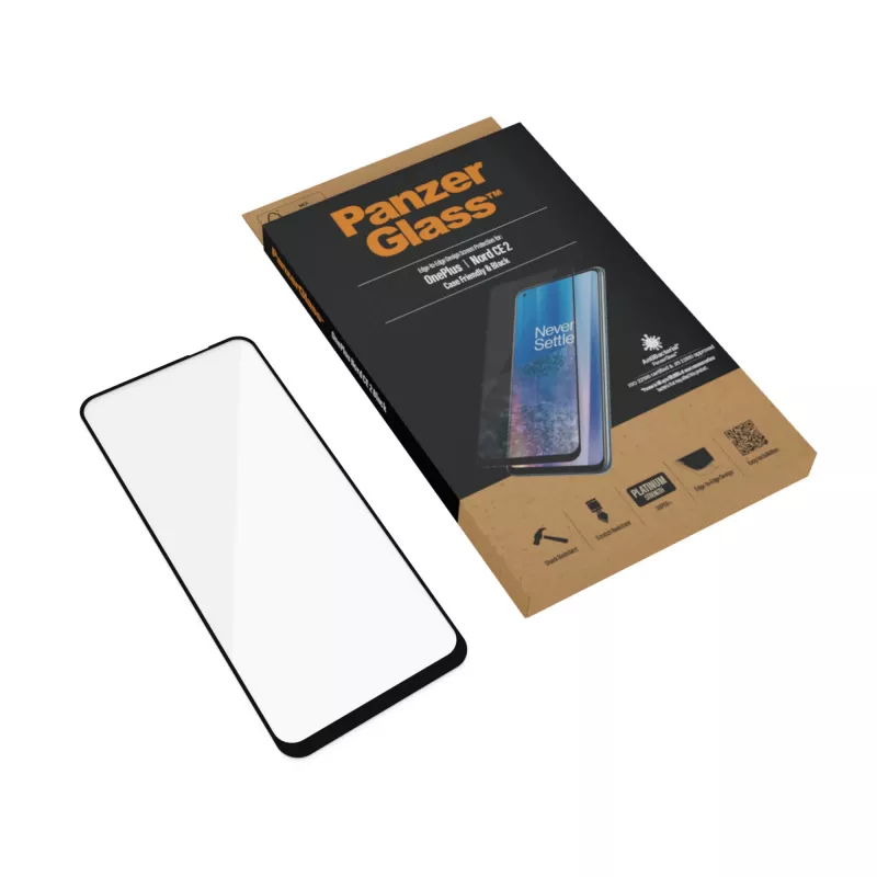 Ekrano apsauga PanzerGlass OnePlus Nord 2 CE Scratch Shock Anti-bacterial