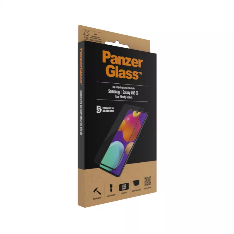 PanzerGlass ® Apsauginis ekrano stiklas Samsung Galaxy M53 5G | M54 5G | Ultra-Wide Fit