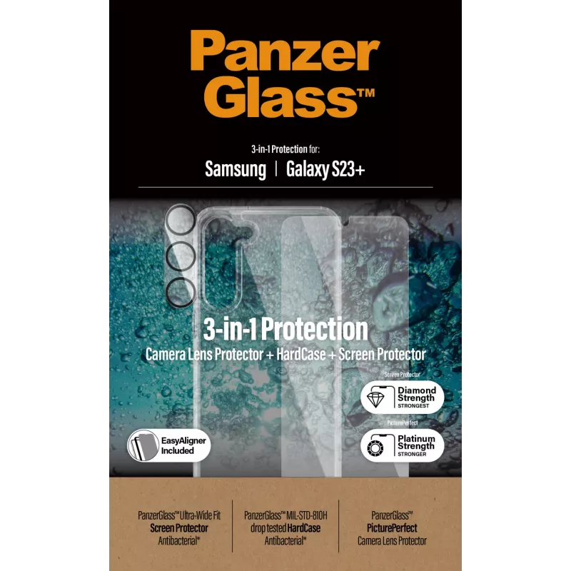PanzerGlass Booklet Case skirtas iPhone 14 Pro 6.1 colio — apsauginis folijos tipo dėklas, juodas/baltas