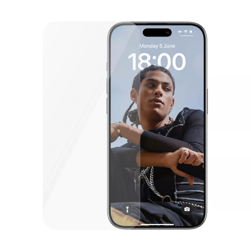 PanzerGlass SAFE. by ® Ekrano apsauga iPhone 15 Pro | Itin platus pritaikymas | DIDELĖ PAKUOTĖ