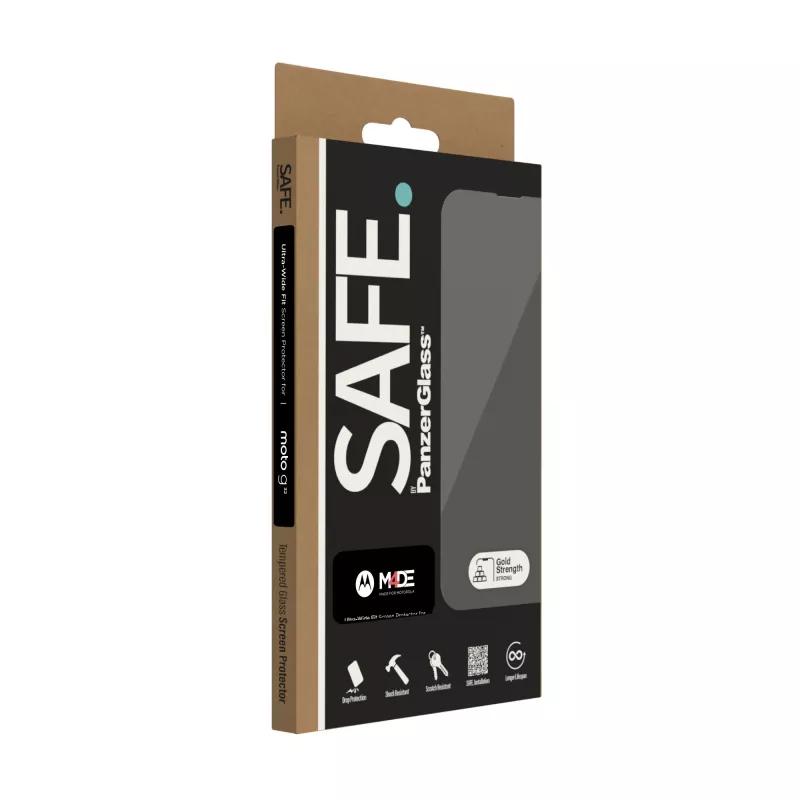 PanzerGlass SAFE. by ® ekrano apsauga Motorola moto g32 | Ultra-Wide Fit
