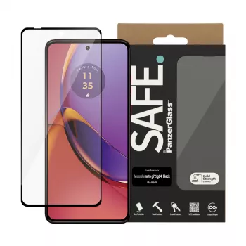 PanzerGlass SAFE. by ® Apsauginis ekrano stiklas Motorola MOTO G84 5G | G72 | Ultra-Wide Fit