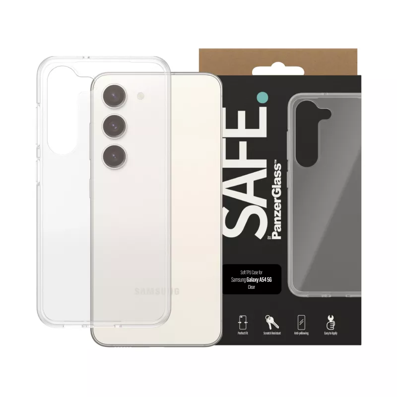PanzerGlass SAFE. by ® TPU dėklas Samsung Galaxy S23 | Skaidrus