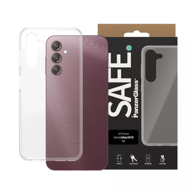 PanzerGlass SAFE. by ® TPU dėklas Samsung Galaxy A14 | A14 5G | permatomas
