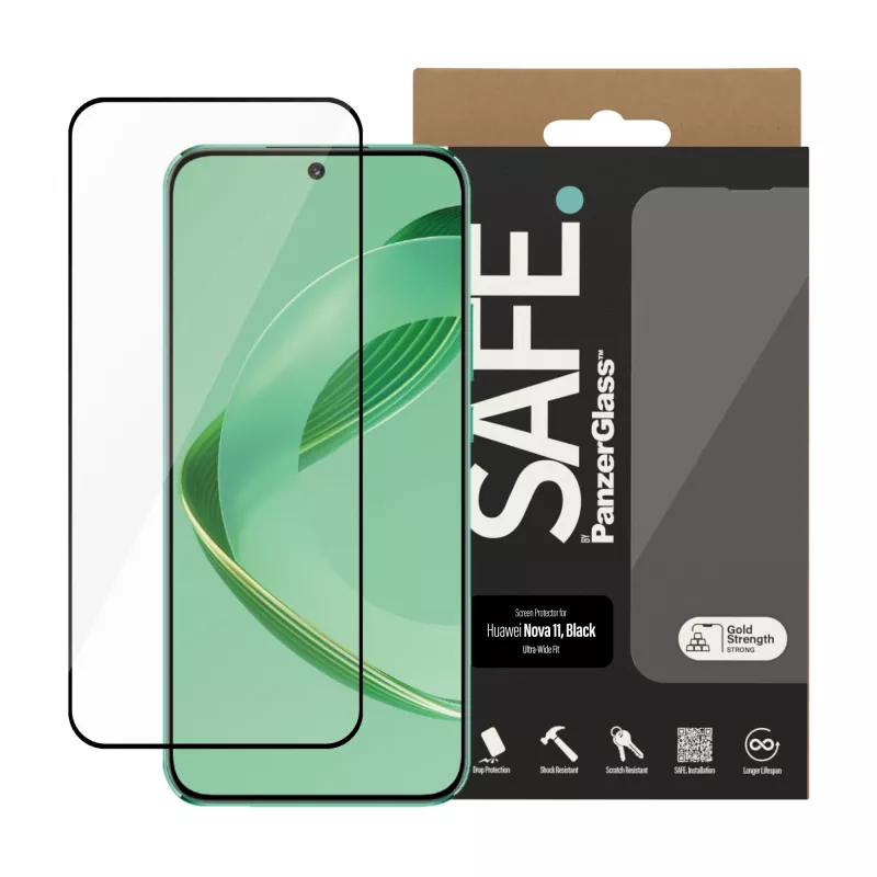 “PanzerGlass SAFE. by” ® Apsauginis stiklas HUAWEI Nova 11 | Ultra-Wide Fit