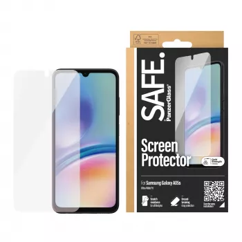 Ekrano apsauga PanzerGlass Samsung Galaxy A05s Ultra-Wide Fit PET atspari įbrėžimams ir smūgiams skaidri 1 vnt.