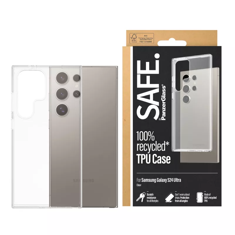 PanzerGlass SAFE. by ® TPU dėklas Samsung Galaxy S24 Ultra | Skaidrus