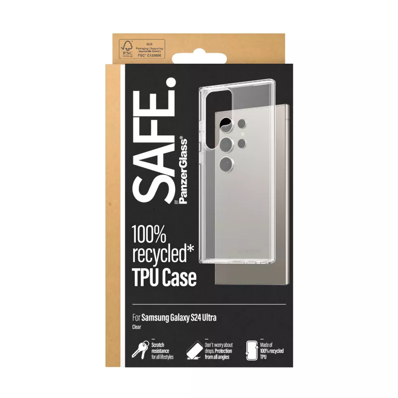 PanzerGlass SAFE. by ® TPU dėklas Samsung Galaxy S24 Ultra | Skaidrus