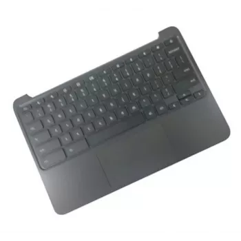Nešiojamojo kompiuterio korpuso pagrindas su šiaurietiška klaviatūra HP 917442-DH1, skirtas HP Chromebook 11 G5, juodas