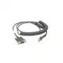 Zebra CBA-R46-C09ZBR nuoseklusis kabelis juodas 2,8 m RS232 DB9