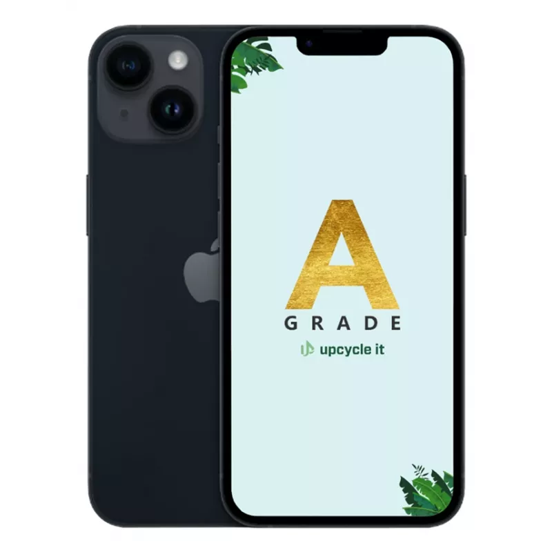 Upcycle it Apple iPhone 14 (atnaujintas) A klasė 15,5 cm (6,1 colio) Dual SIM iOS 17 5G 256 GB juodas