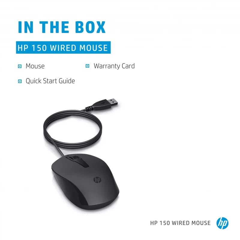 Pelė HP 150 Laidinė USB Type-A