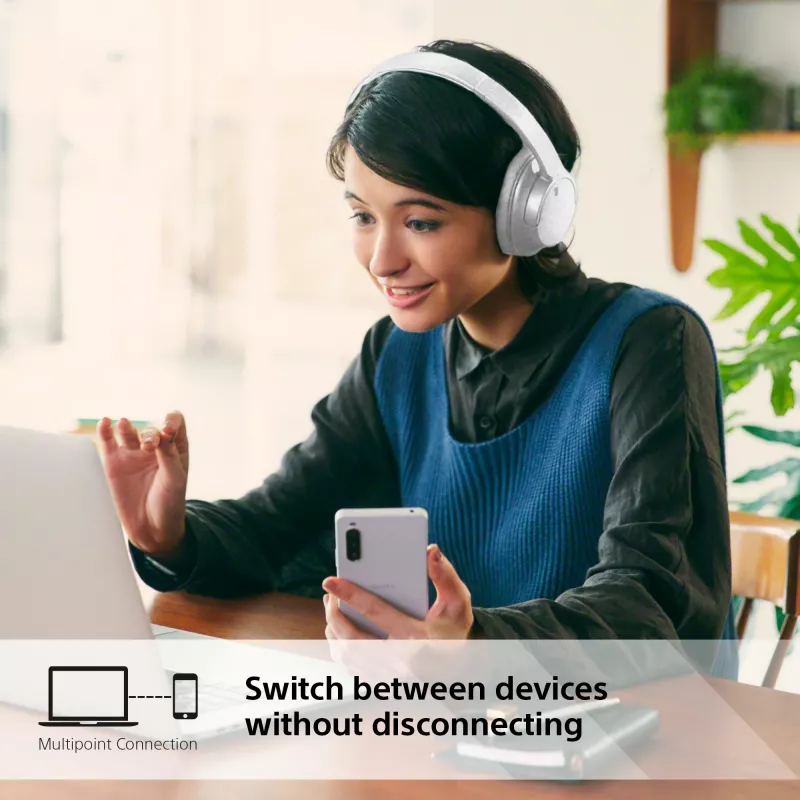 Sony WH-CH720 ausinės laidinės ir belaidės ant galvos Skambučiai / muzika USB Type-C Bluetooth balta