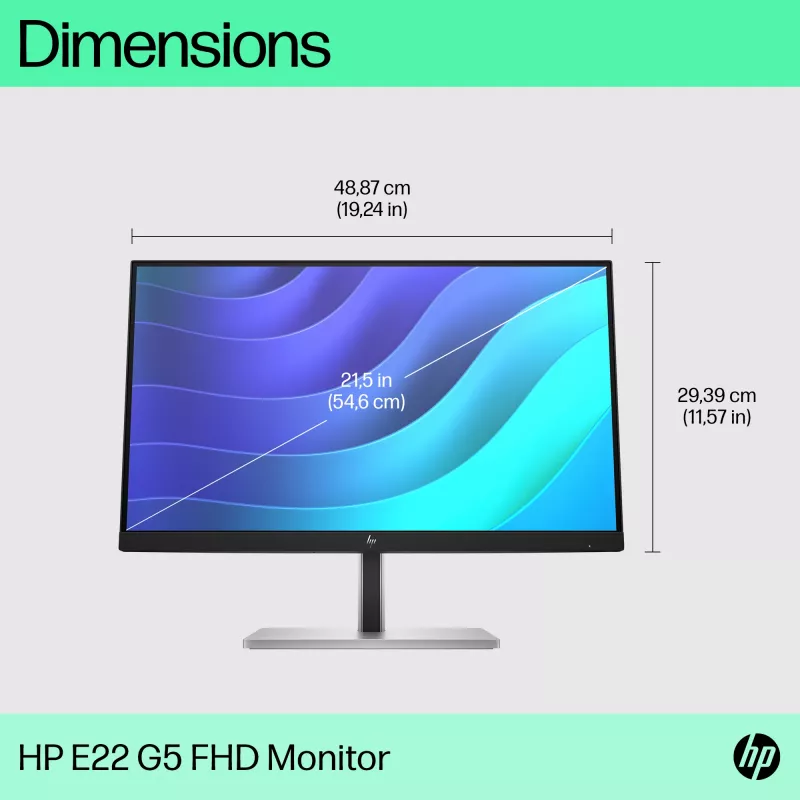 HP E-Series E22 G5 21,5 colio Full HD LCD monitorius 1920x1080