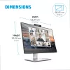 HP E24m G4 kompiuterio monitorius 60,5 cm (23,8 colio) 1920 x 1080 pikselių Full HD juoda, sidabrinė