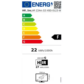 Monitor HP Z24m G3 23.8 col. Quad HD 2560 x 1440