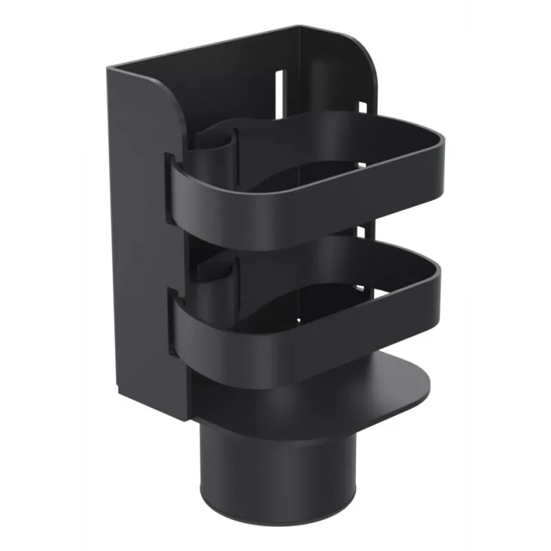 Ergonomic Solutions SpacePole POS rankų dezinfekavimo priemonės buteliuko laikiklis, SP2 viršutinis tvirtinimas.