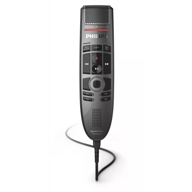 Mikrofonas Philips SpeechMate Premium Touch juodas vienkryptis USB laidinis -37 dB