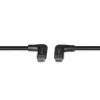 Lindy 1 m USB 3.2 stačiu kampu USB-C į stačiu kampu USB-C kabelis, 10 Gb/s
