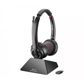 HP Poly Savi 8220 UC Microsoft Teams sertifikuotos DECT 1880–1900 MHz USB-A ausinės