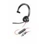 HP Poly Juodawire 3310 Microsoft Teams sertifikuotos ausinės +USB-C/A adapteris TAA