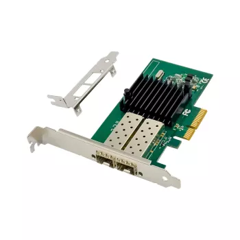 PCIe x4 Tinklo Adapteris MicroConnect MC-PCIEX4-I350-F2 su Intel I350 mikroschemų rinkiniu, dviejų prievadų