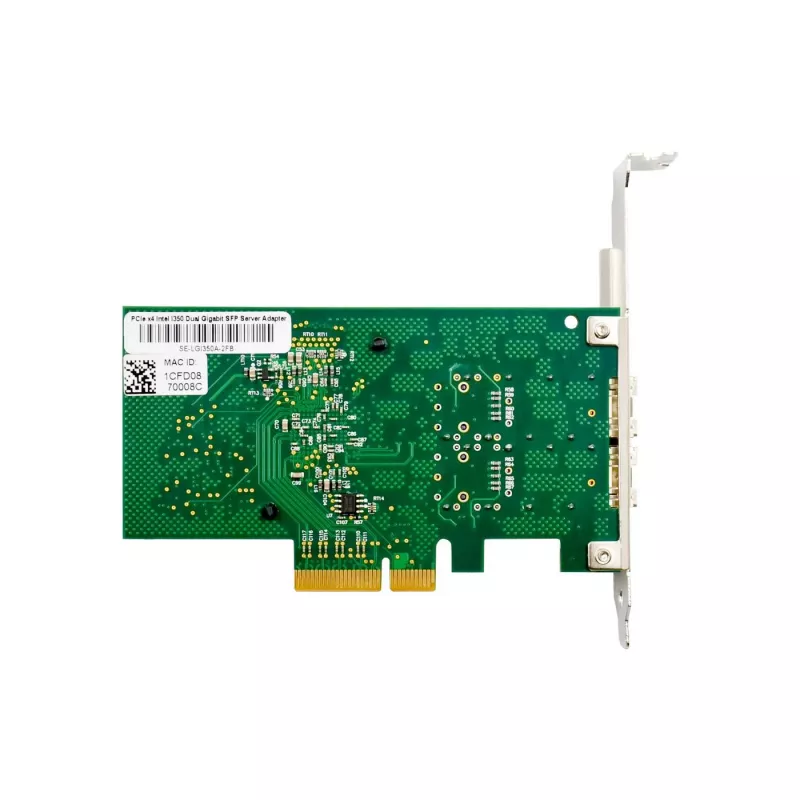 PCIe x4 Tinklo Adapteris MicroConnect MC-PCIEX4-I350-F2 su Intel I350 mikroschemų rinkiniu, dviejų prievadų