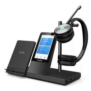 DECT belaidės ausinės Yealink WH66 — Dual Teams, Bluetooth, antausinės, galvos juostelė, 20–20000 Hz, 127 g, juodos