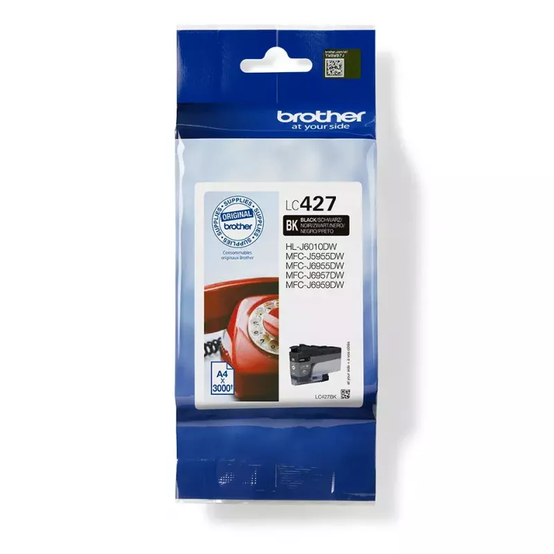 “Brother LC-427BK” rašalo kasetė 1 vnt. Originali standartinės išeigos juoda