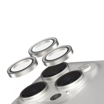 PanzerGlass SAFE. by ® Kameros objektyvo apsauga Glitter Sidabrinė iPhone 16 Pro | 16 Pro Max
