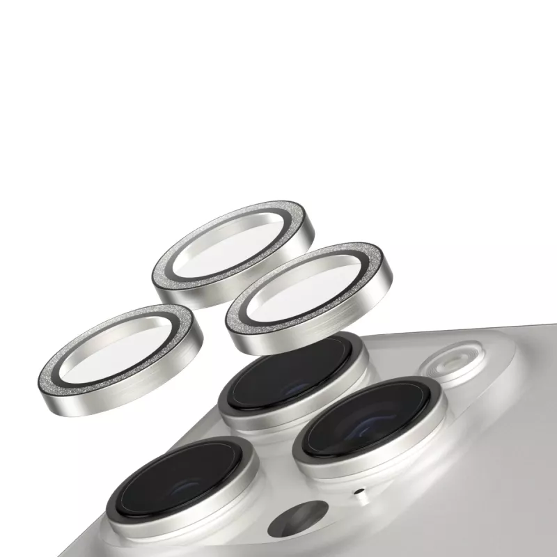 PanzerGlass SAFE. by ® Kameros objektyvo apsauga Glitter Sidabrinė iPhone 16 Pro | 16 Pro Max