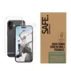 Skaidrių apsauginių plėvelių rinkinys PanzerGlass SAFE. by ®, skirtas iPhone 16 — grūdintas stiklas + PET + silikonas, permatomas, 50 vnt.
