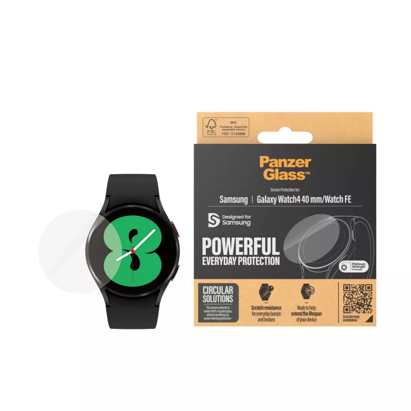 “PanzerGlass®” ekrano apsauga “Samsung Galaxy Watch4” 40 mm | “Watch FE”