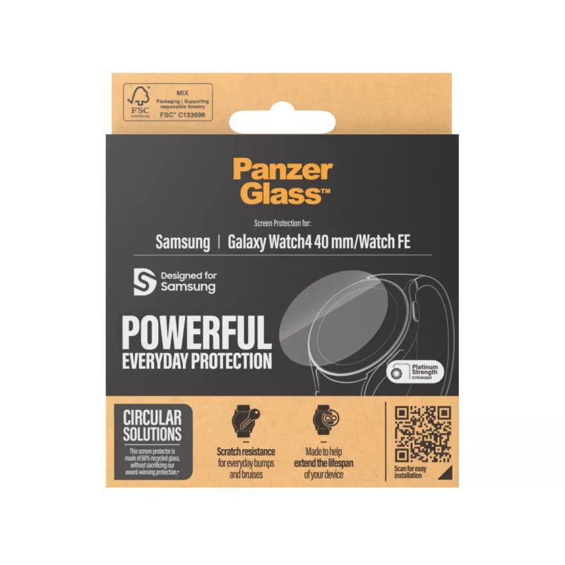 “PanzerGlass®” ekrano apsauga “Samsung Galaxy Watch4” 40 mm | “Watch FE”