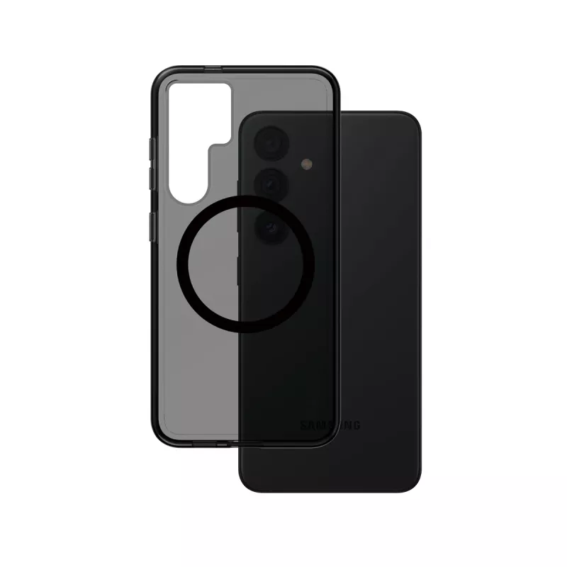 PanzerGlass CARE™ by ® Urban Combat Case Smokey w. Juoda Qi Suderinama Samsung Galaxy S24