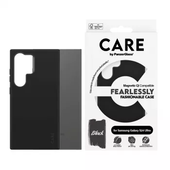“PanzerGlass CARE™ by ®” dėklas juodas, suderinamas su Qi, skirtas “Samsung Galaxy S24 Ultra”