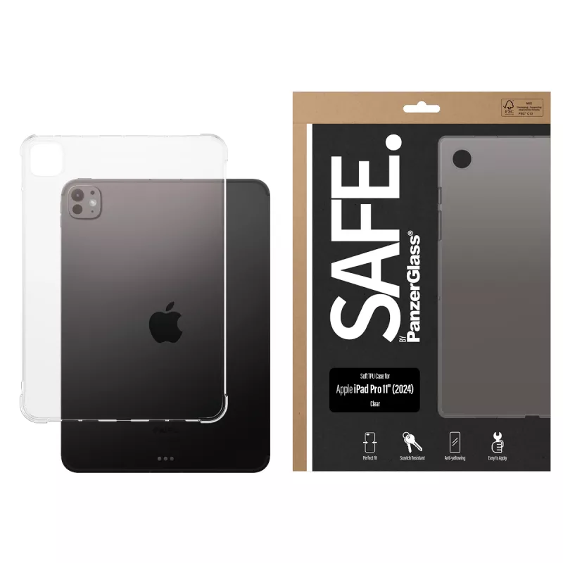 PanzerGlass SAFE. by ® TPU dėklas permatomas iPad Pro 11'' (2024)
