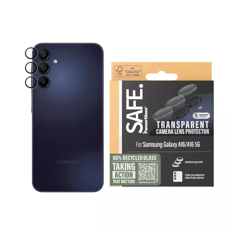 PanzerGlass SAFE. by ® Kameros objektyvo apsauga permatoma Samsung Galaxy A16 4G | A16 5G