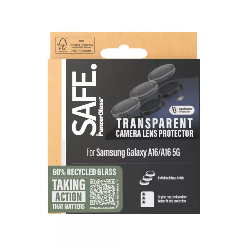 PanzerGlass SAFE. by ® Kameros objektyvo apsauga permatoma Samsung Galaxy A16 4G | A16 5G