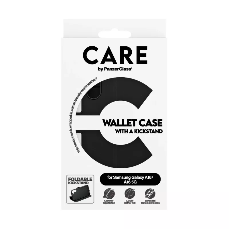 PanzerGlass CARE™ pagal ® Piniginės Dėklas su Atrama Samsung Galaxy A16 4G | A16 5G