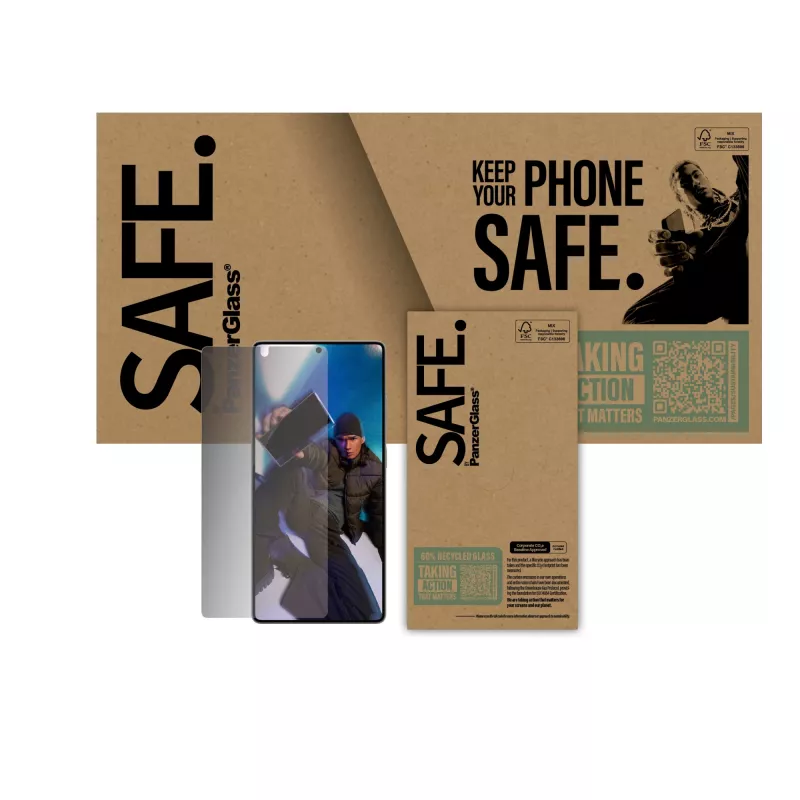 PanzerGlass SAFE. by ® Privatumo ekrano apsauga Samsung Galaxy S25 Ultra | Itin platus pritaikymas
