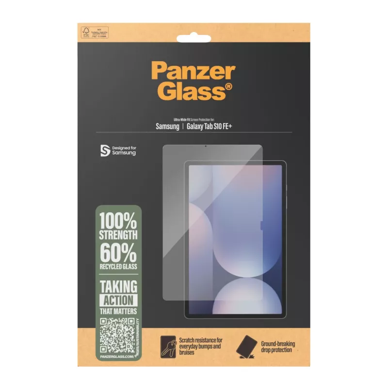 PanzerGlass ® Ekrano apsauga Samsung Galaxy Tab S10 FE+ | Ultra-Wide Fit