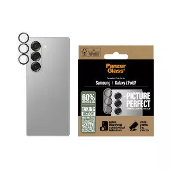Grūdinto stiklo kameros lęšių apsauga PanzerGlass PicturePerfect, skirta Samsung Galaxy Z Fold7