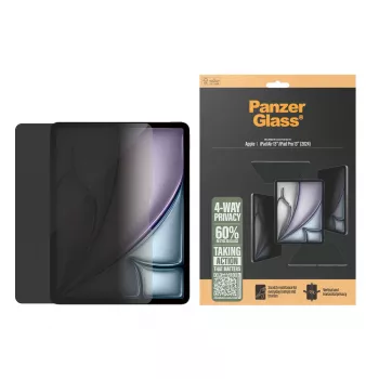 PanzerGlass ® 4 krypčių privatumo ekrano apsauga iPad Air 13 col. (2024-2025) | iPad Pro 13 col. (2024-2025) | itin platus pritaikymas