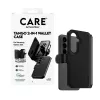 PanzerGlass CARE 2-in-1 Wallet Case su Qi belaidžiu įkrovimu Samsung Galaxy S26, permatomas dėklas