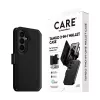 PanzerGlass CARE 2-in-1 Wallet Case su Qi belaidžiu įkrovimu Samsung Galaxy S26, permatomas dėklas