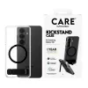 Apsauginis dėklas PanzerGlass CARE™ Urban Explorer Case, skirtas Samsung Galaxy S26, permatomas su juodu atraminiu stovu ir Qi palaikymu