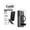 Apsauginis dėklas PanzerGlass CARE™ Urban Explorer Case, skirtas Samsung Galaxy S26, permatomas su juodu atraminiu stovu ir Qi palaikymu