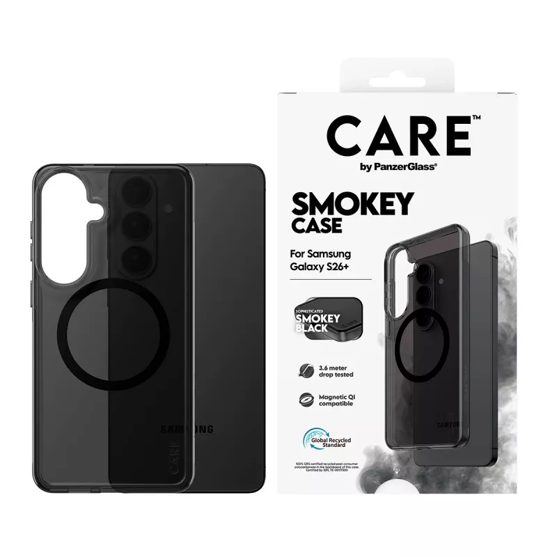 PanzerGlass CARE™ by ® Urban Explorer Case Smokey w. Juoda Qi Samsung Galaxy S26+