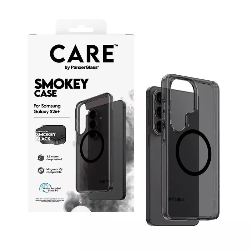 PanzerGlass CARE™ by ® Urban Explorer Case Smokey w. Juoda Qi Samsung Galaxy S26+